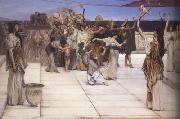 Alma-Tadema, Sir Lawrence A Dedication to Bacchus (mk23) Spain oil painting artist